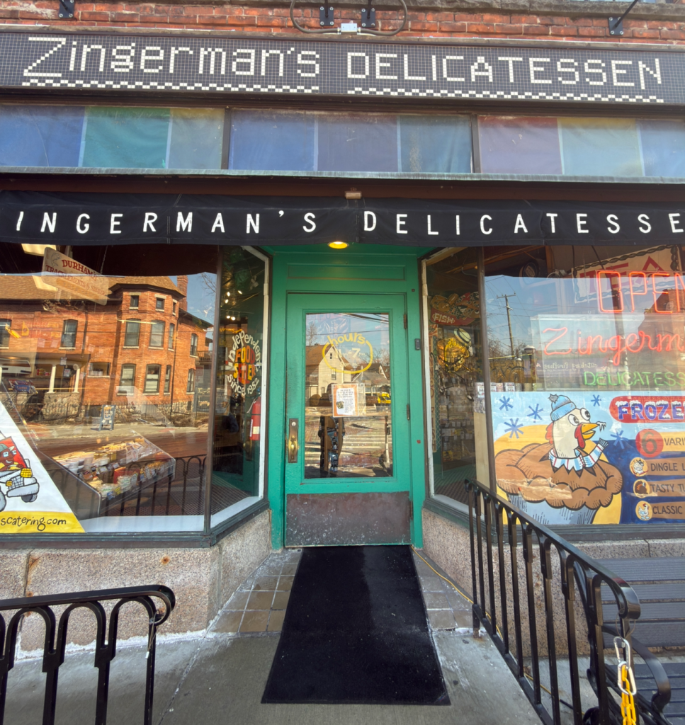 The interior of Zingerman's Delicatessen. Photo by Jason Qin (February 16, 2026).
